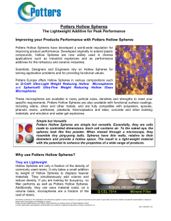 Potters Hollow Spheres