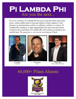 Pi Lambda Phi Fraternity
