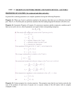 LECTURE 3 PROPERTIES OF S