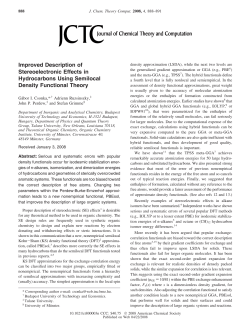 Improved Description of Stereoelectronic Effects in Hydrocarbons