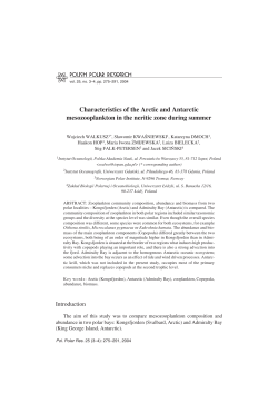Characteristics of the Arctic and Antarctic mesozooplankton in the