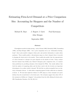 Estimating Firm`Level Demand at a Price