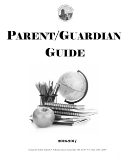 parent/guardian guide - Somerville Public Schools