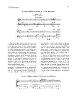 Pure Counterpoint 79 Example 67A Josquin: Canon at the Unison