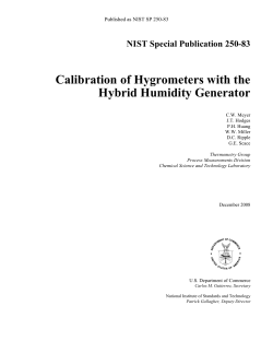 Calibration of Hygrometers with the Hybrid Humidity Generator