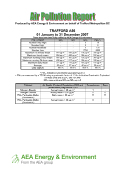 TRAFFORD A56 01 January to 31 December 2007