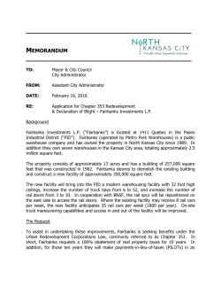 memorandum - City of North Kansas City