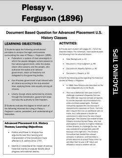 Plessy v. Ferguson (1896)