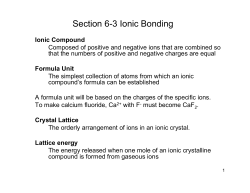 Section 6-3 Ionic Bonding - mrkearsley.com