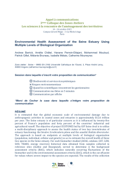 Appel &agrave; communications 3i&egrave;me Colloque des