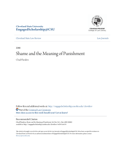 Shame and the Meaning of Punishment