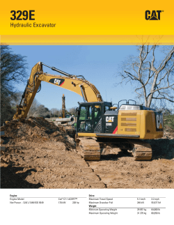 Large Specalog for 329E Hydraulic Excavator, AEHQ6293