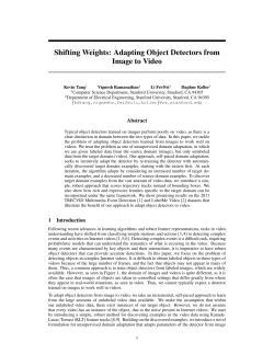 Shifting Weights: Adapting Object Detectors from Image to Video
