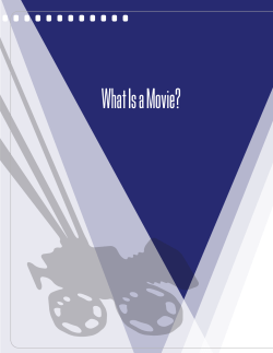 Chapter 1. What is a Movie?