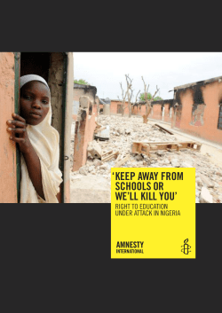 Keep away from schools or we`ll Kill you`