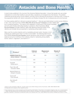Antacids and Bone Health