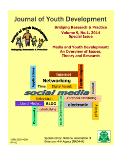 Journal of Youth Development - National Association of Extension 4