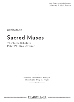 Early Music Sacred Muses
