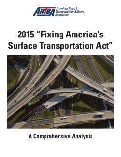 2015 “Fixing America`s Surface Transportation Act”