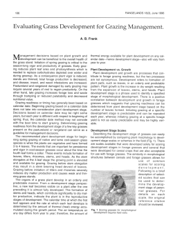 Grass Development for Grazing Management.