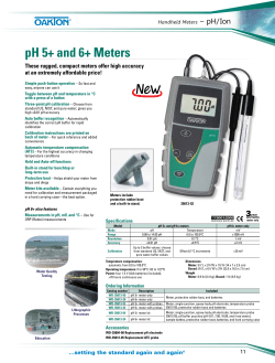 pH 5+ and 6+ Meters