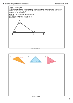 9. Exterior Angle Theorem.notebook