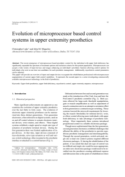 Evolution of microprocessor based control systems in upper
