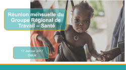 R&eacute;union mensuelle du Groupe R&eacute;gional de Travail &ndash; Sant&eacute;