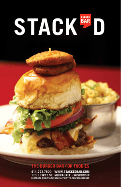 The Burger Bar for foodies