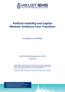 Political Volatility and Capital Markets: Evidence from Transition