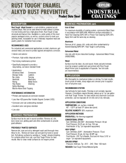 rust tough&reg; enamel alkyd rust preventive