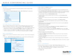 audio conferencing guide