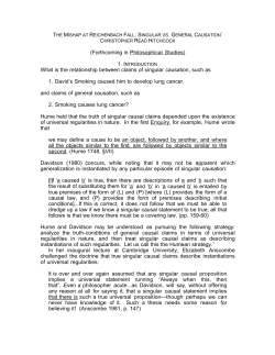 The Mishap at Reichenbach Fall: Singular vs General Causation