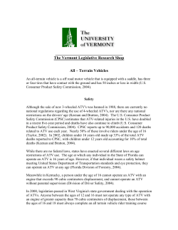 ATV`s - University of Vermont