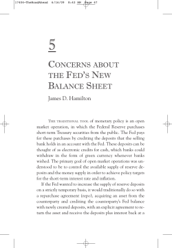 Concerns about the Fed`s New Balance Sheet