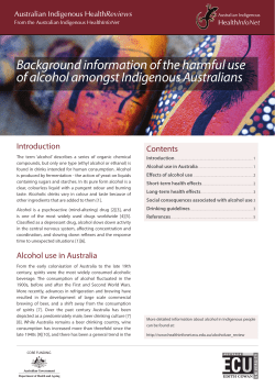 Background information of the harmful use of alcohol amongst