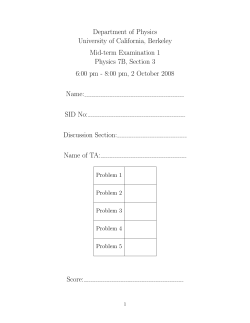 Exam - University of California, Berkeley
