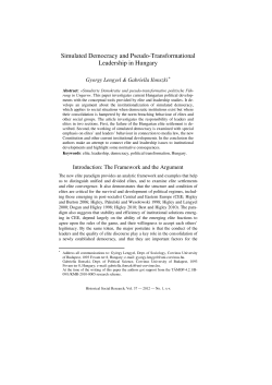Simulated Democracy and Pseudo-Transformational Leadership in