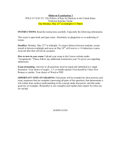 Midterm Examination 2 - UW Canvas