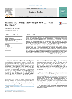Balancing act? Testing a theory of split