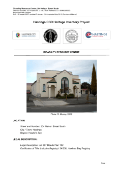 Disability Resource Centre - Hastings District Council