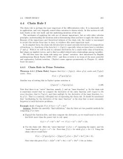 4.4 Chain Rule I