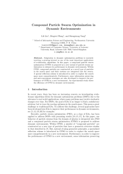 Compound Particle Swarm Optimization in Dynamic Environments