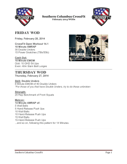 february_2014_wods - Southern Columbus CrossFit