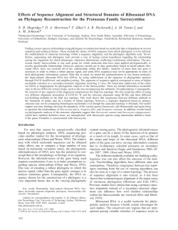 Effects of Sequence Alignment and Structural Domains of