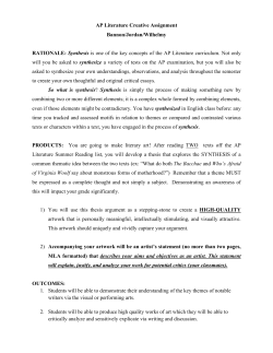 AP lit summer creative assignment