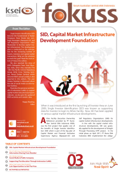 SID, Capital Market Infrastructure Development Foundation