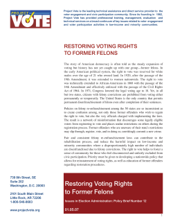 Felon Voting Rights