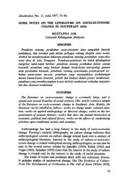 some notes on the literature on socio