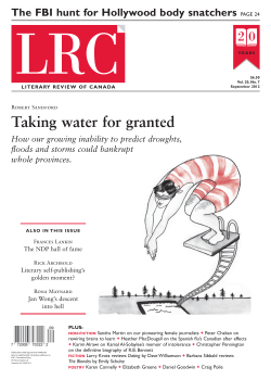 Literay Review of Canada Article